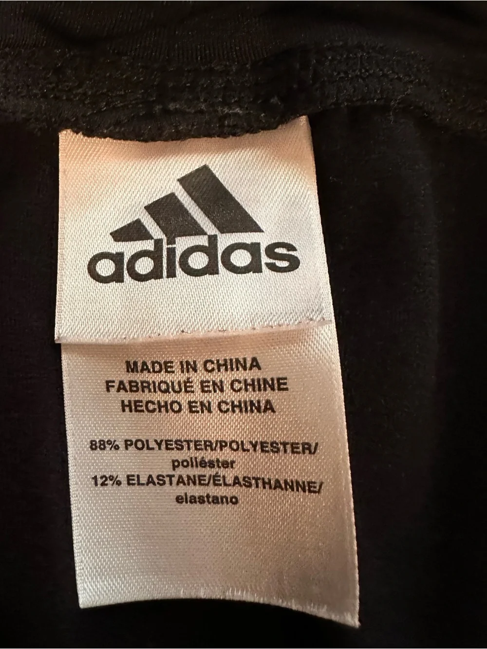 Adidas Black Kids Athletic Leggings with Gold Detail